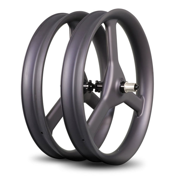 ICAN Carbon Fat Bike Wheelset spokes|Tri-spoke fat bike wheels