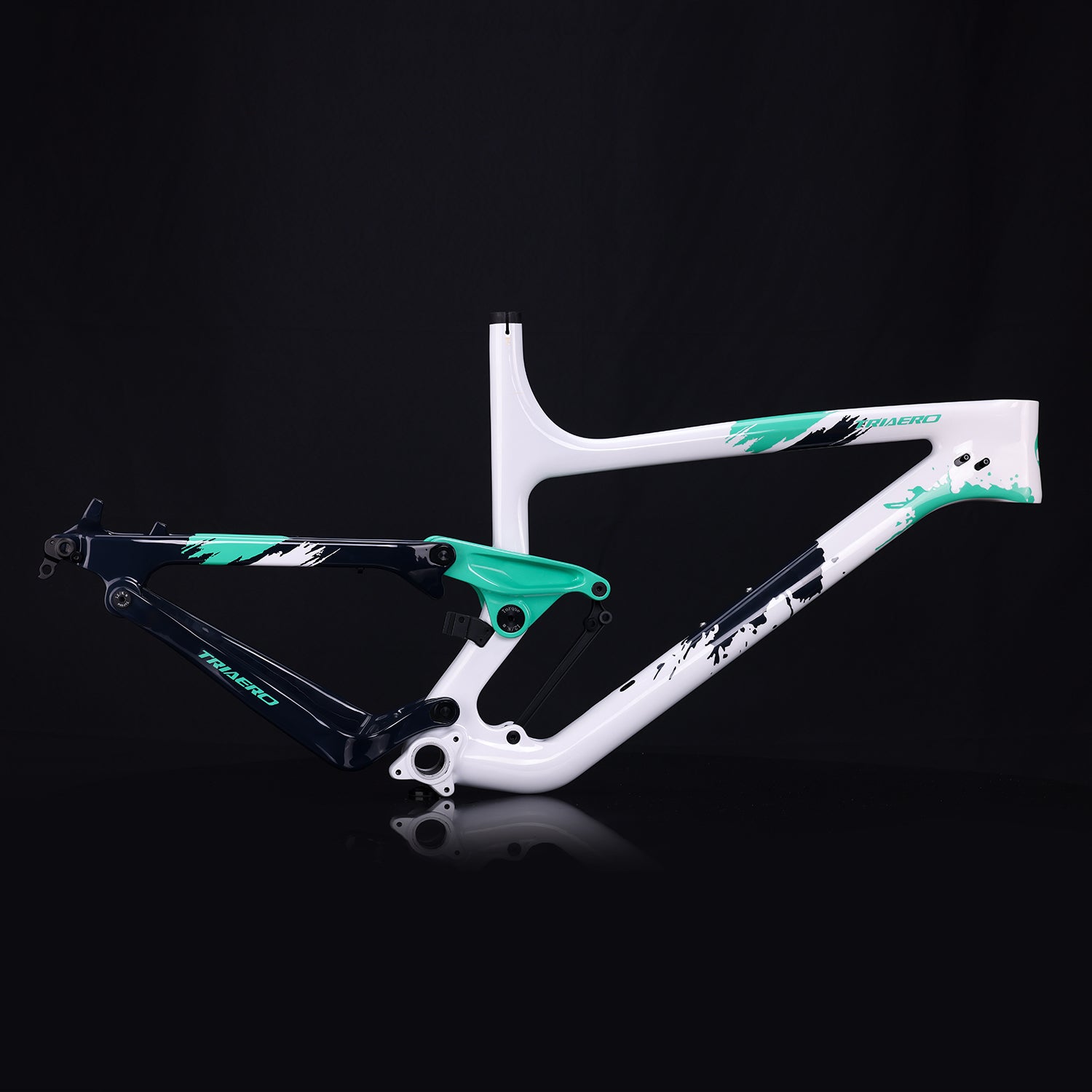 希少 LOOK MTBフレーム 130mm Travel Full Suspension Carbon Trail MTB Frame P1 – Triaero