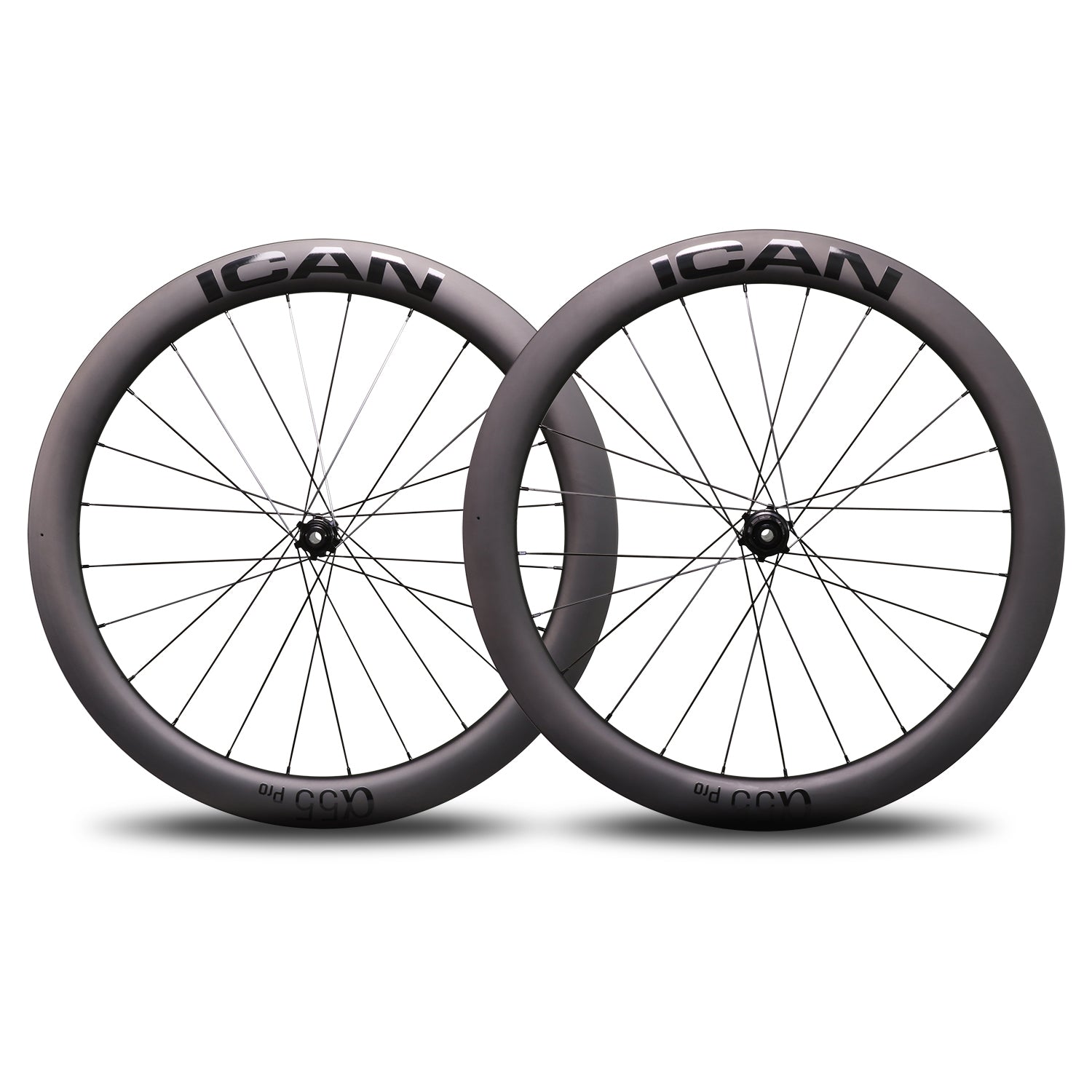 パーツ ICAN AERO55 DISC ICAN Road Disc Wheelset 55mm Clincher Tubeless Ready 25mm Wide