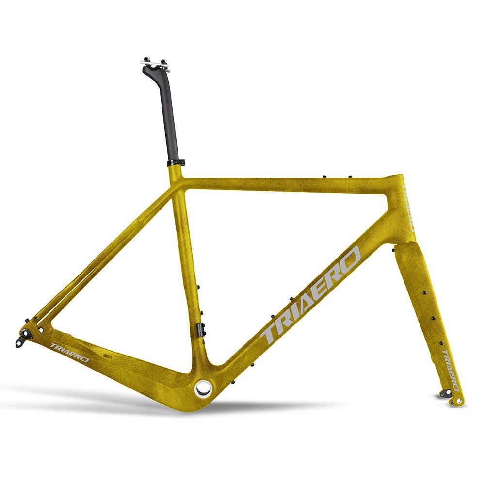 X-gravel Bike Frame Custom Paint Art Yellow