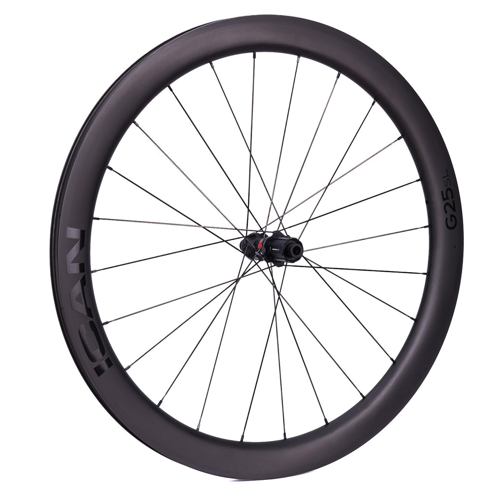 ICAN 700C G25 SL gravel wheels with DT Swiss hubs TRIAERO