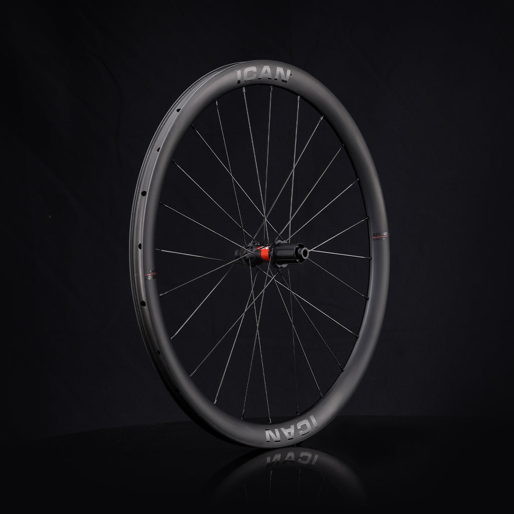 ICAN AERO 40 II disc wheels 23mm internal width with DT Swiss 240EXP 36T hubs TRIAERO