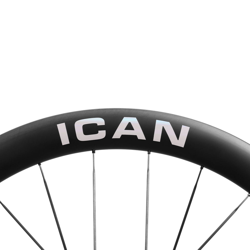 ICAN Aeris 50 disc carbone spoke wheelset 45T ratchet  TRIAERO