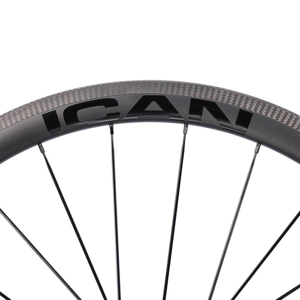 ICAN Alpha 40 pro rim brake wheels CN spokes TRIAERO