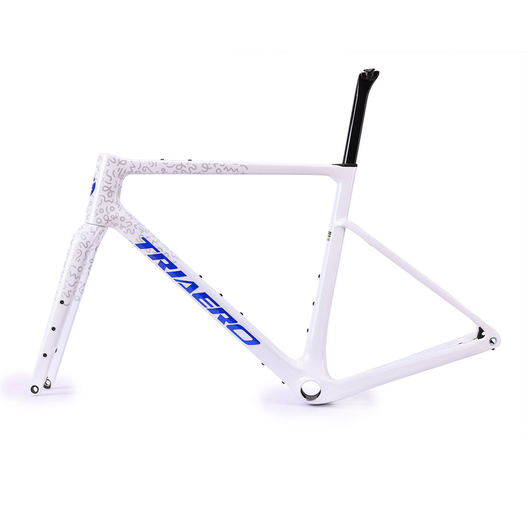 ICAN Graro gravel frame uci approval  fork without bolts 0mm offset seat post TRIAERO