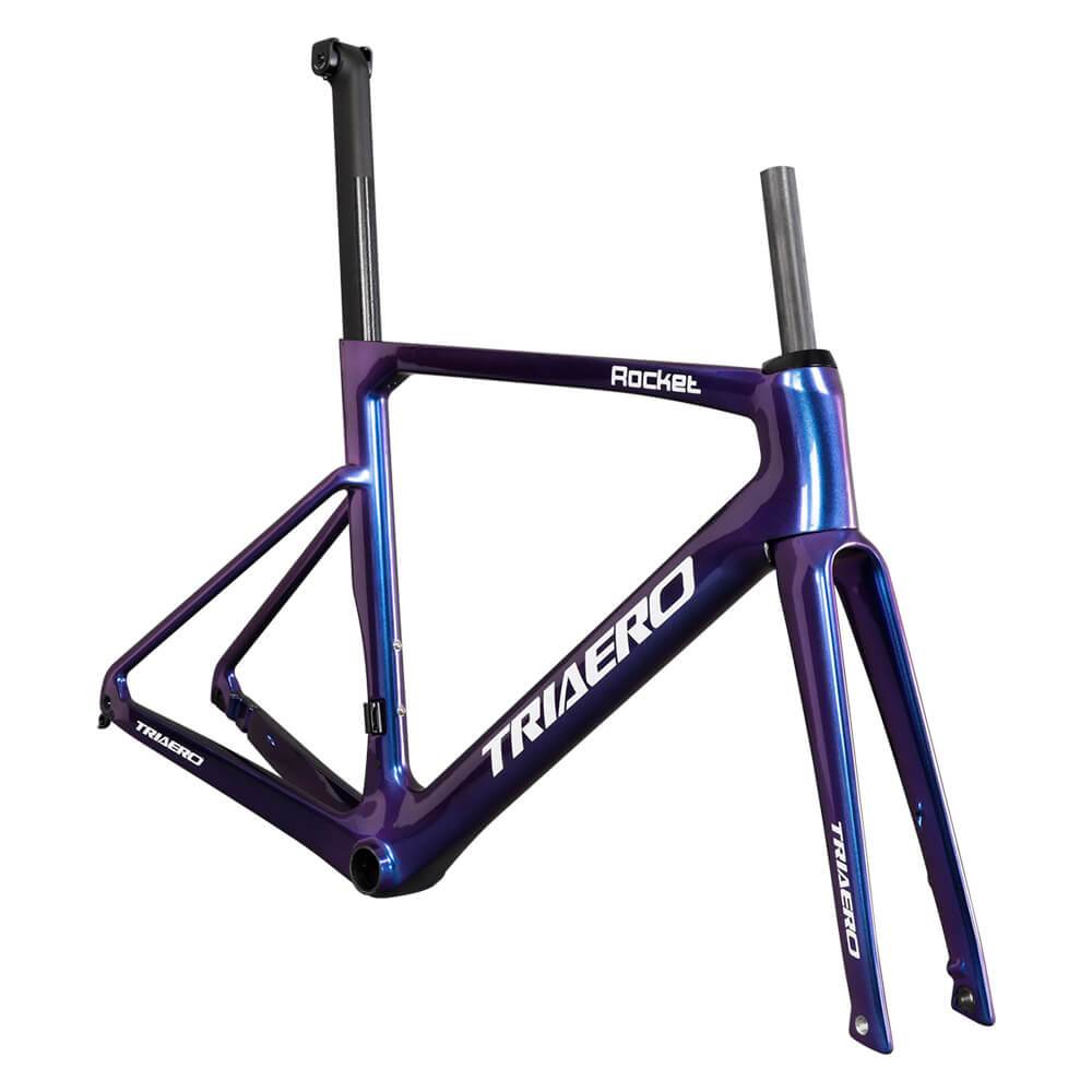 TRIAERO Disc Road Frame A9 - 46cm / Purple Discoloration / China Warehouse