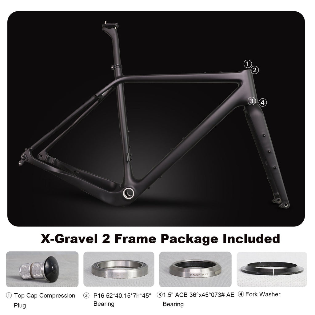 Upgraded Internal Routing X-Gravel Bike Frame EU - Triaero